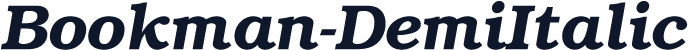 Bookman-DemiItalic