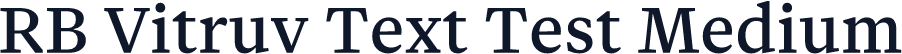 RB Vitruv Text Test Medium