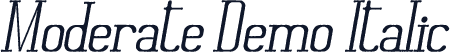 Moderate Demo Italic