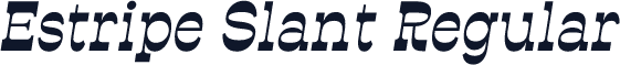 Estripe Slant Regular