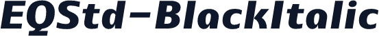 ☞EQStd-BlackItalic