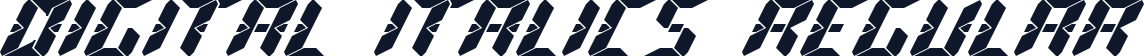 digital italics Regular