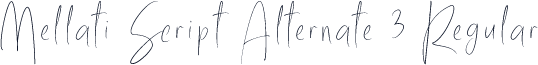 Mellati Script Alternate 3 Regular