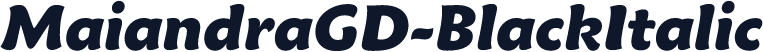 MaiandraGD-BlackItalic