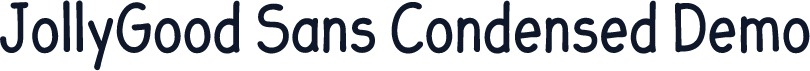 JollyGood Sans Condensed Demo