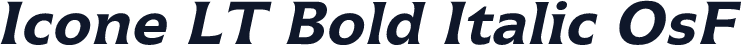 Icone LT Bold Italic OsF
