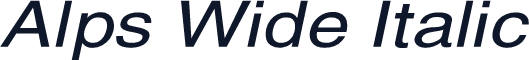 Alps Wide Italic