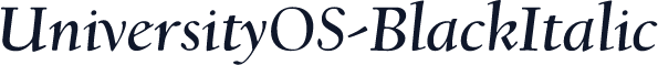 UniversityOS-BlackItalic
