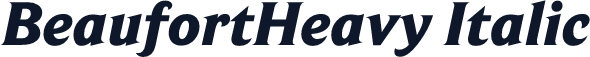 BeaufortHeavy Italic