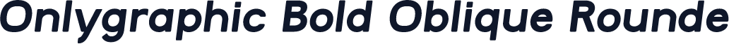 Onlygraphic Bold Oblique Rounde