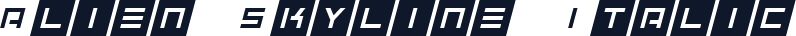 Alien Skyline Italic