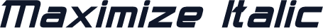 Maximize Italic
