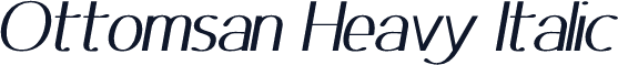 Ottomsan Heavy Italic