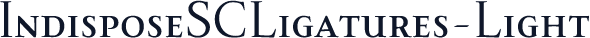 IndisposeSCLigatures-Light