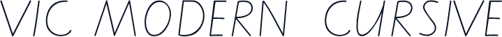 VIC MODERN  CURSIVE