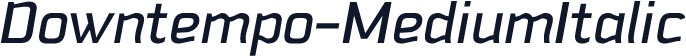 Downtempo-MediumItalic