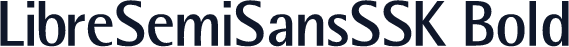 LibreSemiSansSSK Bold