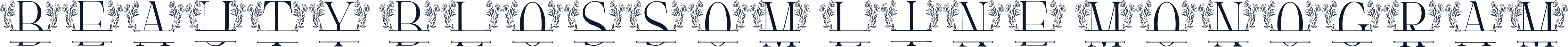 Beauty Blossom Line Monogram