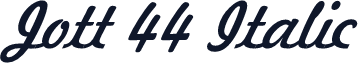 Jott 44 Italic