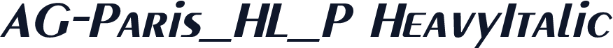 AG-Paris_HL_P HeavyItalic
