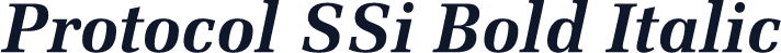 Protocol SSi Bold Italic