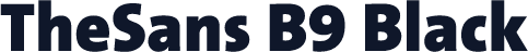 TheSans B9 Black