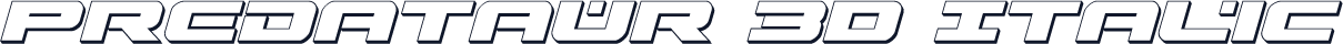 Predataur 3D Italic