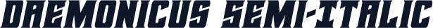 Daemonicus Semi-Italic
