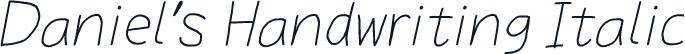 Daniel's Handwriting Italic