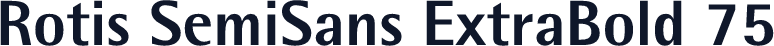 Rotis SemiSans ExtraBold 75