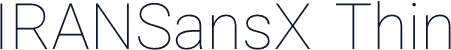IRANSansX Thin