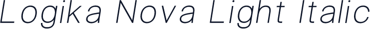 Logika Nova Light Italic