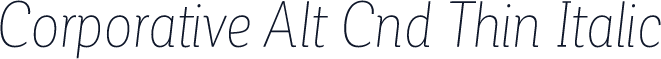 Corporative Alt Cnd Thin Italic