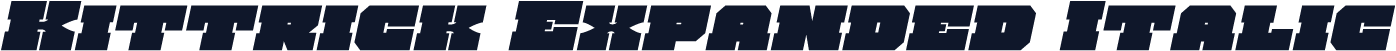 Kittrick Expanded Italic