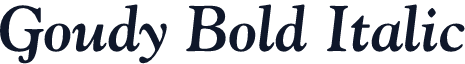Goudy Bold Italic