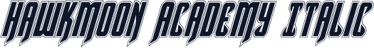 Hawkmoon Academy Italic