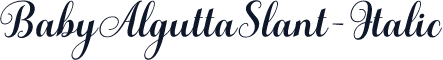 BabyAlguttaSlant-Italic