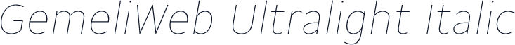 GemeliWeb Ultralight Italic