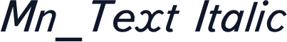 Mn_Text Italic