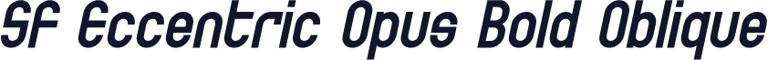 SF Eccentric Opus Bold Oblique