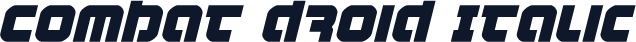Combat Droid Italic