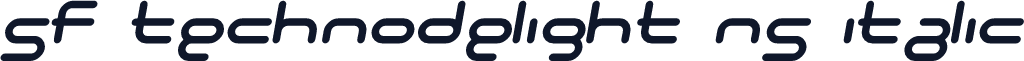 SF Technodelight NS Italic