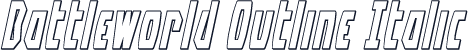 Battleworld Outline Italic