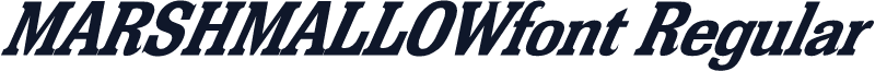 MARSHMALLOWfont Regular