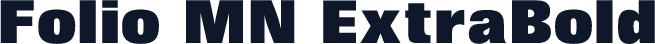 Folio MN ExtraBold