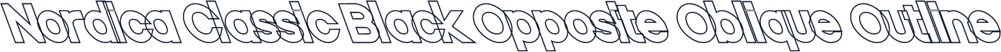Nordica Classic Black Opposite Oblique Outline