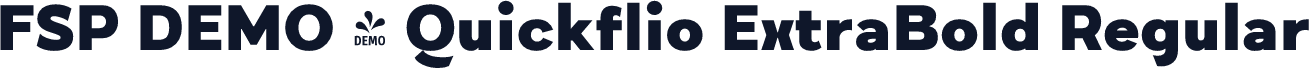 FSP DEMO - Quickflio ExtraBold Regular