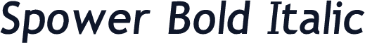 Spower Bold Italic