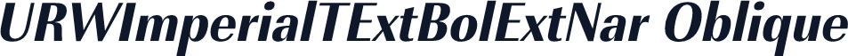 URWImperialTExtBolExtNar Oblique