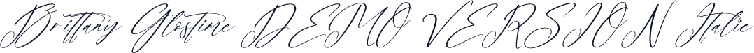 Brittany Glostime DEMO VERSION Italic
